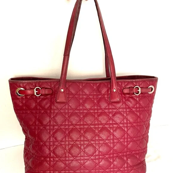 Authentic Christian Dior PANAREA red handbag - Picture 7 of 16